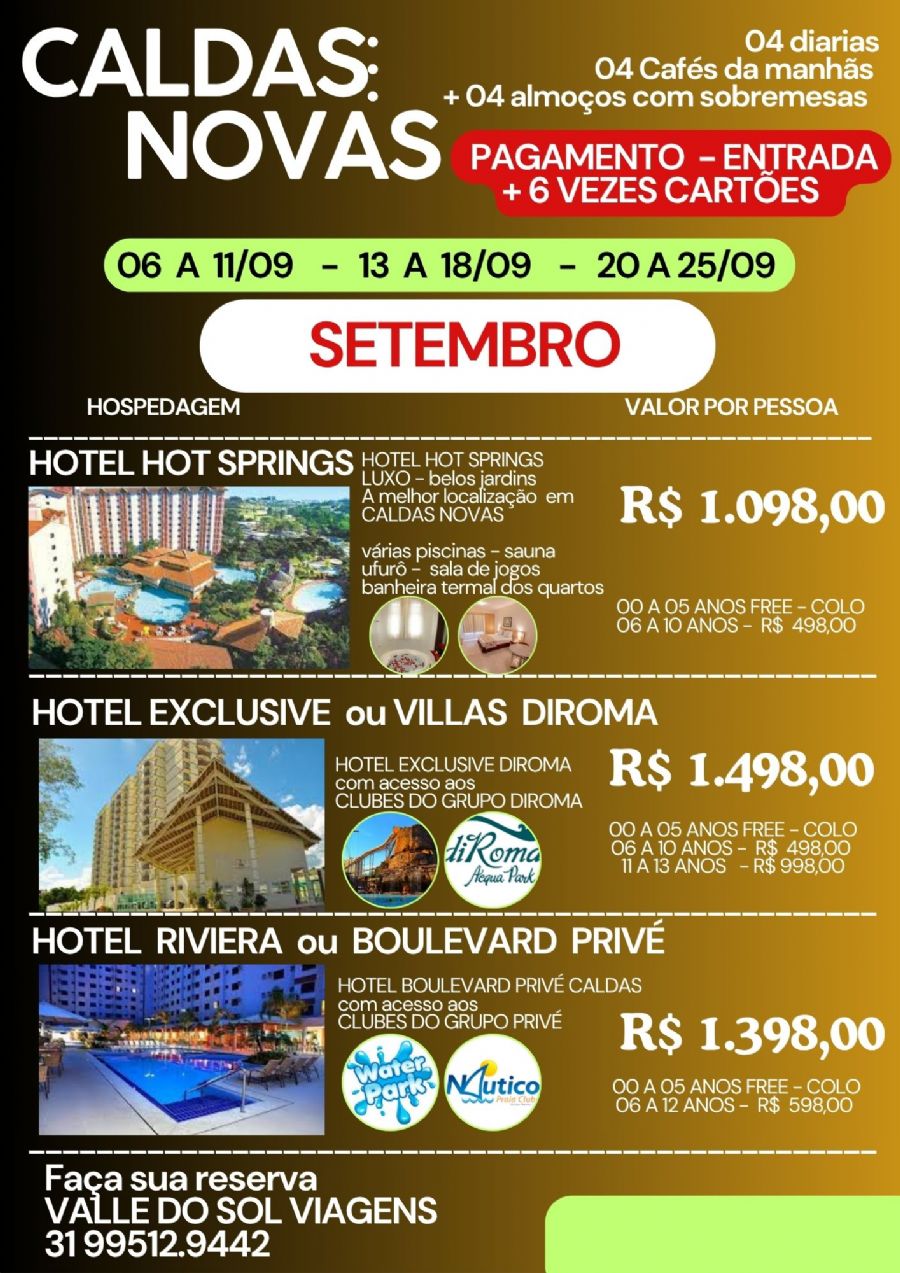 CALDAS NOVAS - SETEMBRO